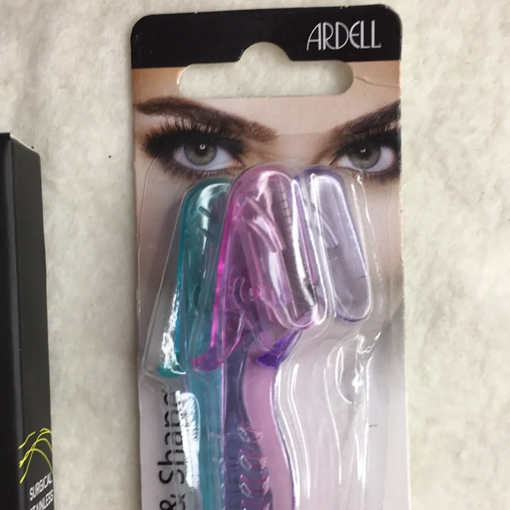 New Bundle Of 2 Arches & Halos Brow Tweezers & Ardell 3pk Trim & Shape